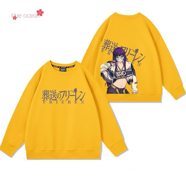 葬送のフリーレン 長袖 アニメ Tシャツ コットン トップス 上着 秋冬服